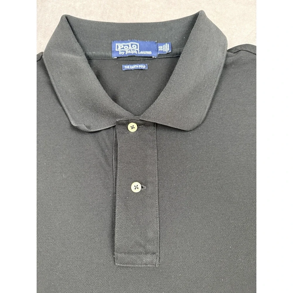 Polo Ralph Lauren Polo Shirt Mens 4XB Black The Earth Polo Green Pony Big & Tall